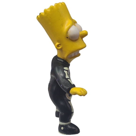 2001 BURGER KING TOY BART SIMPSON SKELETON COSTUME FIGURE - 3 1/4" TALL - Picture 2 of 12